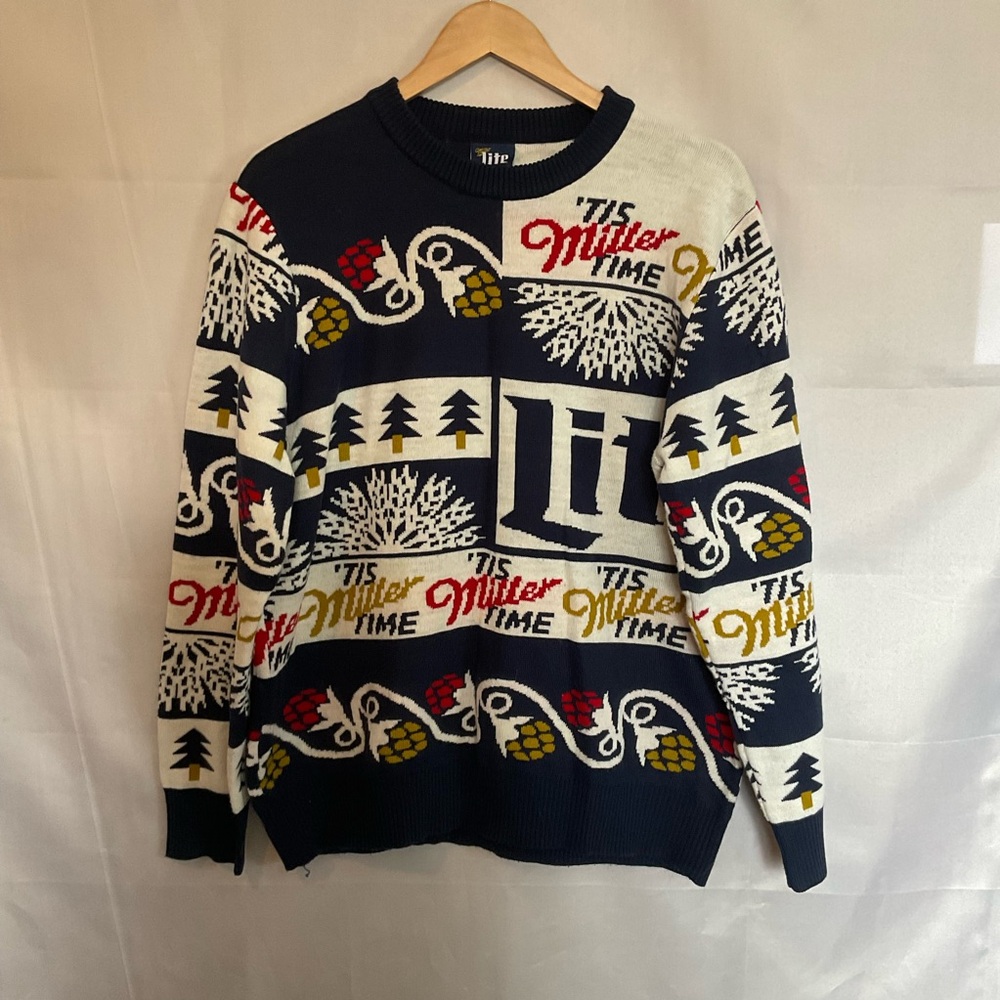 Miller Lite Limited Edition Ugly Christmas Sweater